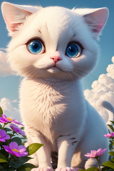 02911-1122019909-8k, Masterpiece, Best Quality, best quality face, beautiful eyes, CappyCipJellyling, 1cat, outdoors, sky, cloud, flower.png